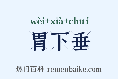 胃下垂是什么意思的图片